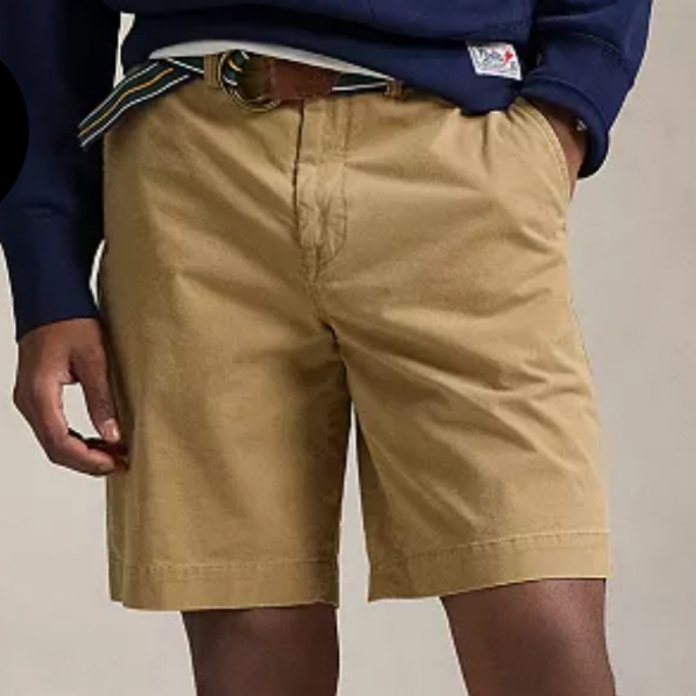 Polo Ralph Lauren Men's Khaki Flat Front Shorts